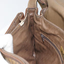 FENDI Zucchino Canvas Shoulder Bag Brown Auth kk605-19