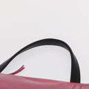 CELINE Edge Small Hand Bag Leather Pink Black khaki Auth kk608-14