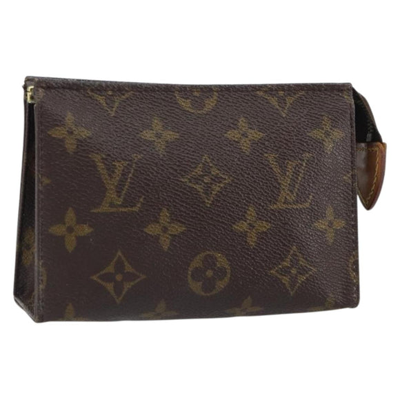 LOUIS VUITTON Monogram Poche Toilette 15 Pouch M47546 LV Auth kk611