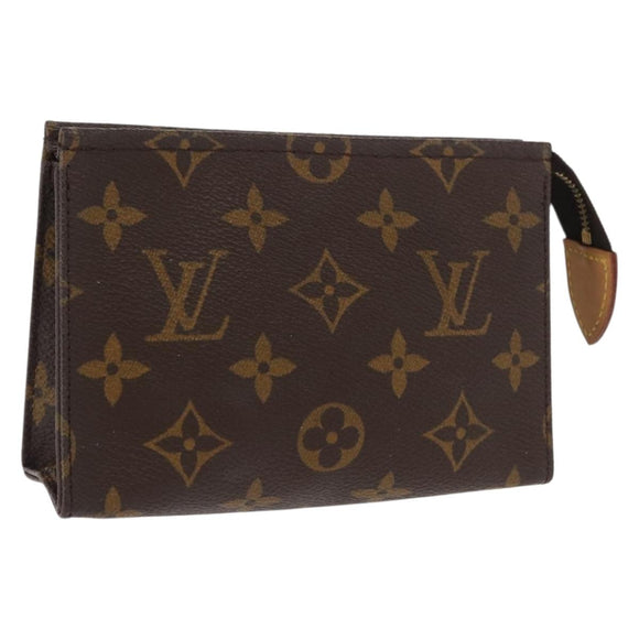 LOUIS VUITTON Monogram Poche Toilette 15 Pouch M47546 LV Auth kk612