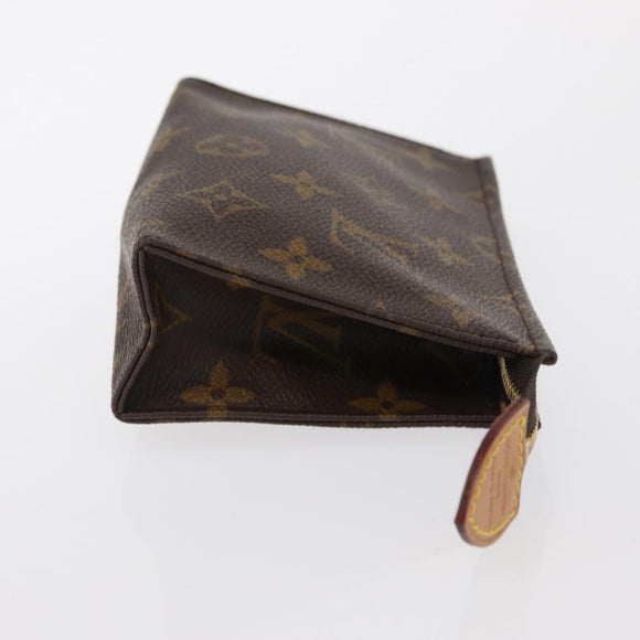 LOUIS VUITTON Monogram Poche Toilette 15 Pouch M47546 LV Auth kk612