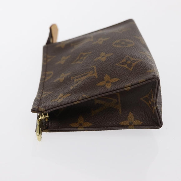 LOUIS VUITTON Monogram Poche Toilette 15 Pouch M47546 LV Auth kk612