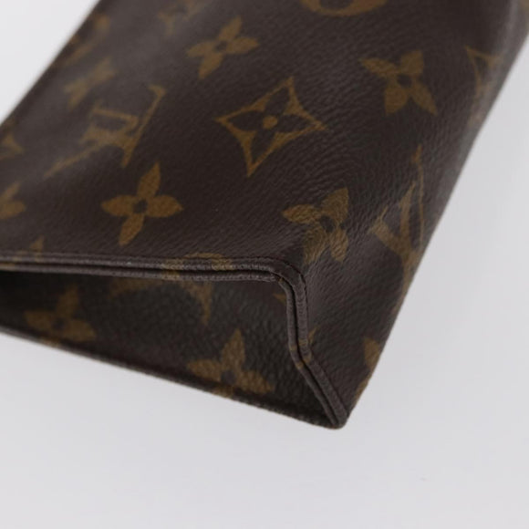 LOUIS VUITTON Monogram Poche Toilette 15 Pouch M47546 LV Auth kk612