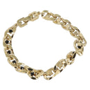 GIVENCHY Bracelet metal Gold Tone Auth kk615-1