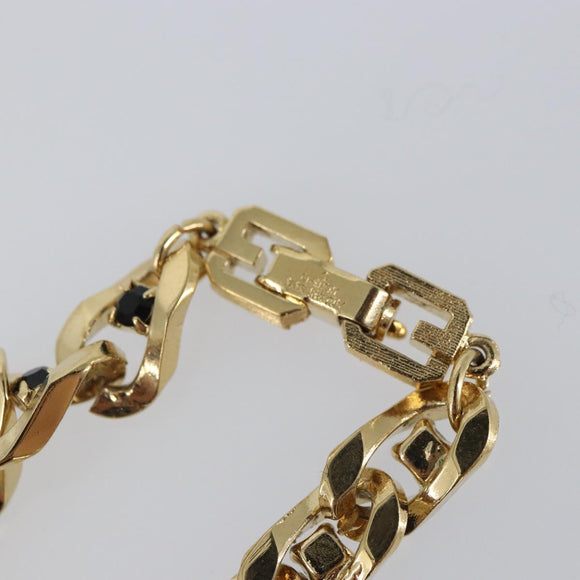 GIVENCHY Bracelet metal Gold Tone Auth kk615