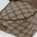GUCCI GG Supreme Web Sherry Line Bag PVC Beige Gold 89 02 032 Auth kk618-10