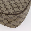 GUCCI GG Supreme Web Sherry Line Bag PVC Beige Gold 89 02 032 Auth kk618-12