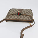 GUCCI GG Supreme Web Sherry Line Bag PVC Beige Gold 89 02 032 Auth kk618-6
