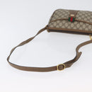 GUCCI GG Supreme Web Sherry Line Bag PVC Beige Gold 89 02 032 Auth kk618-7