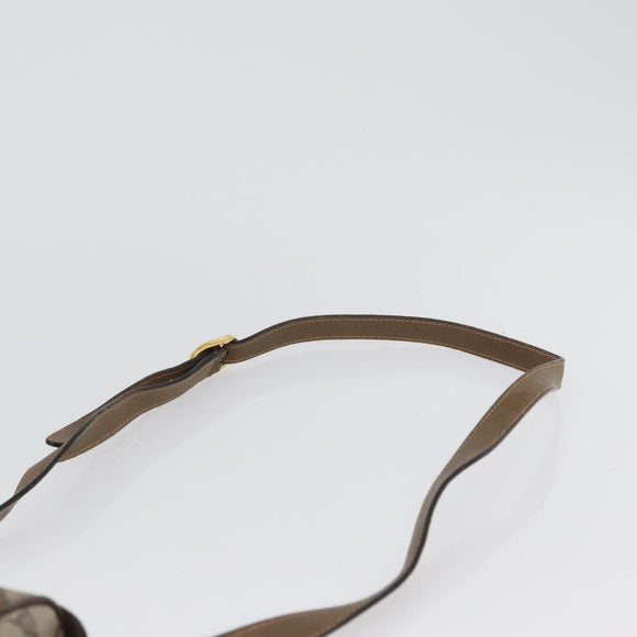 GUCCI GG Supreme Web Sherry Line Bag PVC Beige Gold 89 02 032 Auth kk618