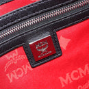 MCM Logogram Vicetos Bag PVC Leather MCM × Loveless Black Silver Auth kk620-14