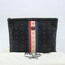MCM Logogram Vicetos Bag PVC Leather MCM × Loveless Black Silver Auth kk620-20