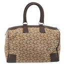 CELINE C Sulky Hand Bag Canvas Brown Auth kk621-3