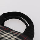 BURBERRY Nova Check Blue Label Hand Bag Nylon 2 Set Black Red Auth kk626-14