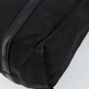 PRADA Hand Bag Nylon Black Silver Auth kk630-15