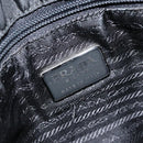 PRADA Hand Bag Nylon Black Silver Auth kk630-18