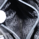 PRADA Hand Bag Nylon Black Silver Auth kk630-24