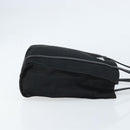 PRADA Hand Bag Nylon Black Silver Auth kk630-3