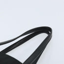PRADA Hand Bag Nylon Black Silver Auth kk630-8