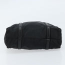 PRADA Hand Bag Nylon Black Silver Auth kk630-5