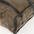FENDI Celeria Hand Bag PVC Canvas Brown Auth kk636-10