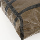 FENDI Celeria Hand Bag PVC Canvas Brown Auth kk636-13