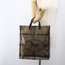 FENDI Celeria Hand Bag PVC Canvas Brown Auth kk636-19