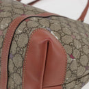 GUCCI GG Supreme Tote Bag PVC Beige Gold 197953 Auth kk637-12