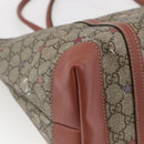 GUCCI GG Supreme Tragetasche PVC Beige Gold 197953 Auth kk637-16