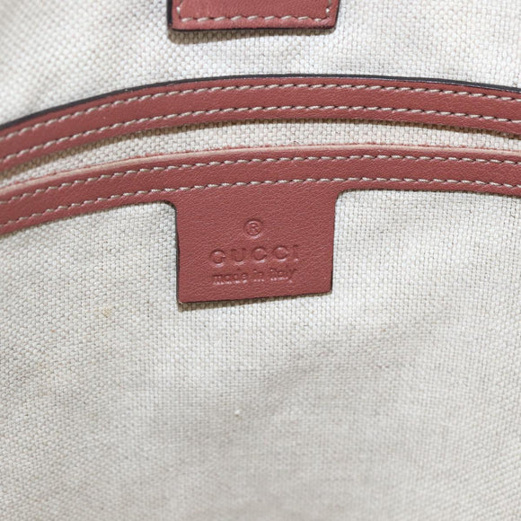GUCCI GG Supreme Tragetasche PVC Beige Gold 197953 Auth kk637