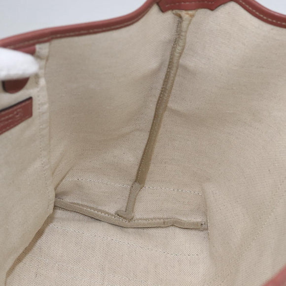 GUCCI GG Supreme Tote Bag PVC Beige Gold 197953 Auth kk637