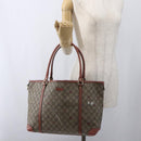 GUCCI GG Supreme Tragetasche PVC Beige Gold 197953 Auth kk637-20