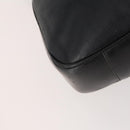 GUCCI Bamboo Shoulder Bag Leather 2way Black Gold Auth kk638-15