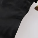 GUCCI Bamboo Shoulder Bag Leather 2way Black Gold Auth kk638-6
