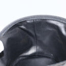 FENDI Pecan Canvas Vanity Pouch PVC Black Brown Auth kk639-21