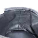 FENDI Pecan Canvas Vanity Pouch PVC Black Brown Auth kk639-22