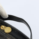 FENDI Pecan Canvas Vanity Pouch PVC Black Brown Auth kk639-14