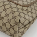 GUCCI GG Supreme Web Sherry Line Tote Bag PVC Beige Gold 39 02 003 Auth kk643-10