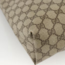 GUCCI GG Supreme Web Sherry Line Tote Bag PVC Beige Gold 39 02 003 Auth kk643-13