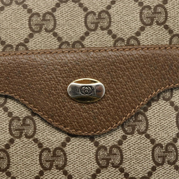 GUCCI GG Supreme Web Sherry Line Tote Bag PVC Beige Gold 39 02 003 Auth kk643