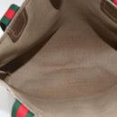 GUCCI GG Supreme Web Sherry Line Tote Bag PVC Beige Gold 39 02 003 Auth kk643-16