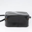 GUCCI Bamboo Vanity Hand Bag Patent leather 2way Black Gold Auth kk646-5