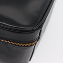 GUCCI Bamboo Vanity Hand Bag Patent leather 2way Black Gold Auth kk646-9