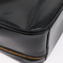 GUCCI Bamboo Vanity Hand Bag Patent leather 2way Black Gold Auth kk646-17