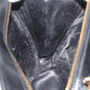 GUCCI Bamboo Vanity Hand Bag Patent leather 2way Black Gold Auth kk646-22