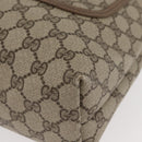 GUCCI GG Supreme Web Sherry Line Tote Bag PVC Beige Red 39 02 003 Auth kk650A-11