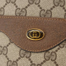 GUCCI GG Supreme Web Sherry Line Tote Bag PVC Beige Red 39 02 003 Auth kk650A-14