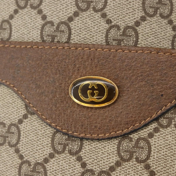 GUCCI GG Supreme Web Sherry Line Tote Bag PVC Beige Red 39 02 003 Auth kk650A