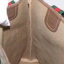 GUCCI GG Supreme Web Sherry Line Tote Bag PVC Beige Red 39 02 003 Auth kk650A-18