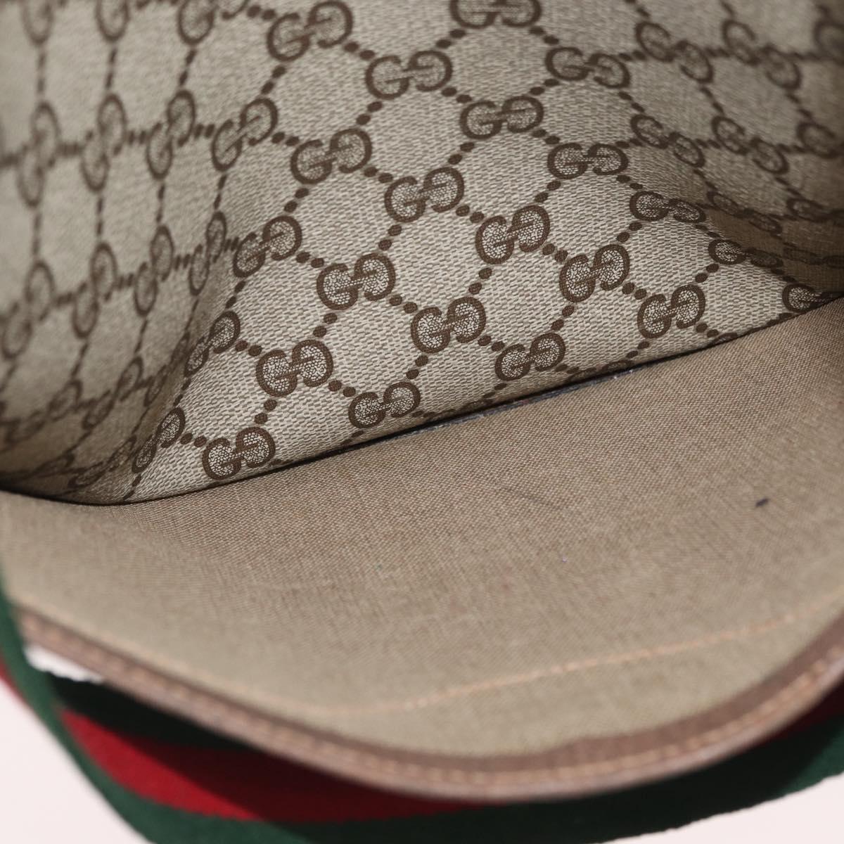 GUCCI GG Supreme Web Sherry Line Tote Bag PVC Beige Red 39 02 003 Auth ...